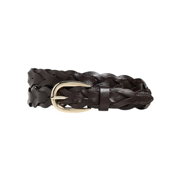 MADEWELL Braided Belt in Dark Carob M-L - Picture 1 of 14